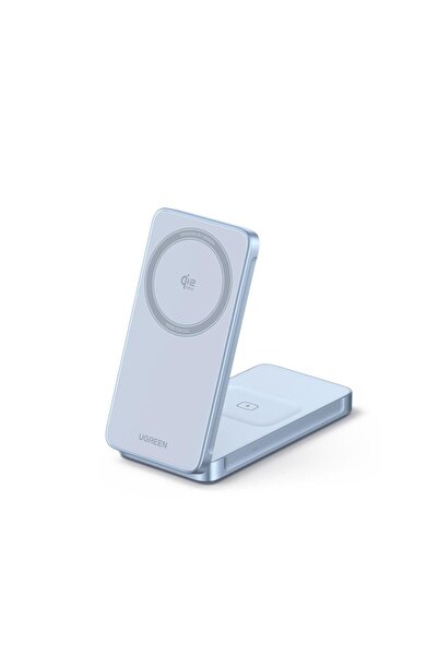 Ugreen MagFlow W756-55963 2-in-1 Qi2.2 25W Wireless Charger (Blue)