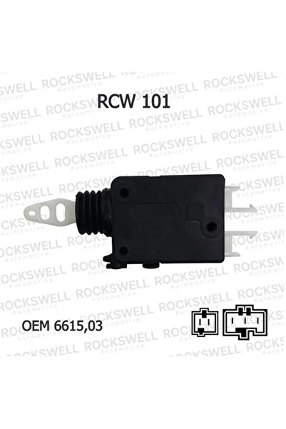 ROCKSWELL MERKEZİ KAPI KİLİT MOTORU 5 FİŞLİ ÖN SOL PEUGEOT 106 205 309 PARTNE...