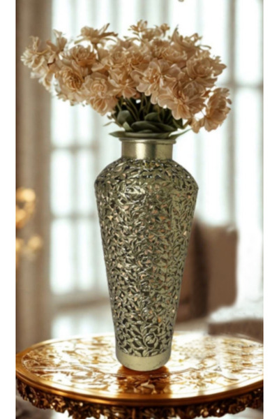 Savita Home MSL-216 Metal Dekoratif Vazo 57x15 cm İnce Uzun Modern Şık Salon ...