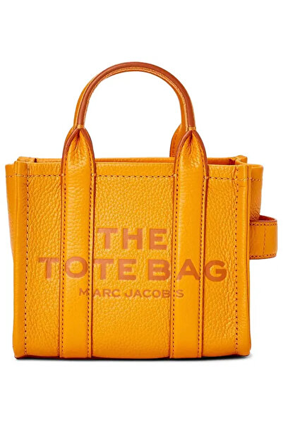 Marc Jacobs Women's Leather Mini Orange1 Shoulder Bag with Zipper Closure and...