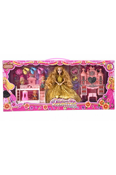 OEM Σετ κούκλα με μωρό και αξεσουάρ ομορφιάς