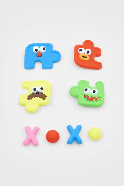 fungoofun Modüler Puzzle Canavarlar ve XOXO Çanta Süsü Seti+Delgeç(Delgeç Hed...
