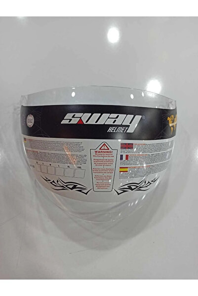 Sway 715 KASK CAMI ŞEFFAF YARIM KASK VİZÖRÜ ŞEFFAF