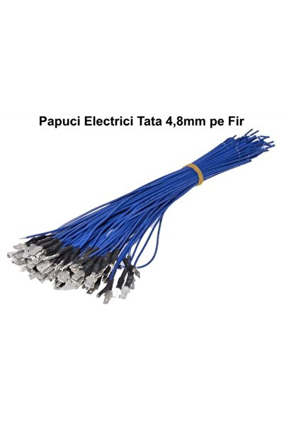 Stef's Cat Papuc Electric 4,8mm Tata cu Fir 100buc/set,