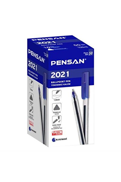 Pensan 2021 Tükenmez Kalem 50'li Kutu - Mavi