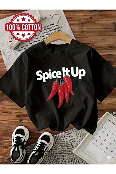 LELVANİ SPICE IT UP ΜΠΛΟΥΖΑΚΙ UNISEX ΜΕ ΣΤΑΜΠΑ ΚΟΚΚΙΝΗΣ ΠΙΠΕΡΙΑΣ