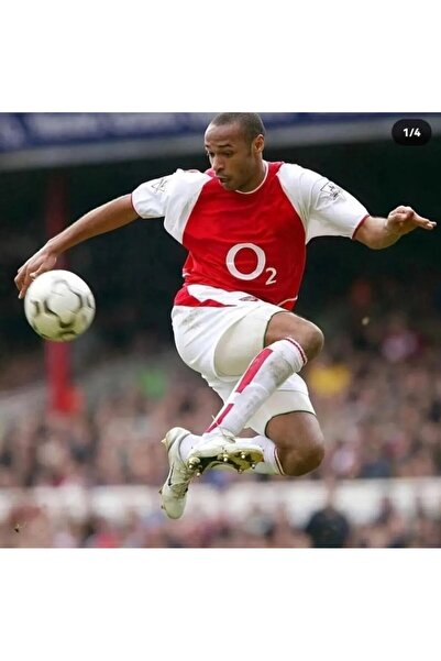 BREATHLESS Arsenal 2002 Sezonu Thierry Henry Özel Nostalji Forması (RED)
