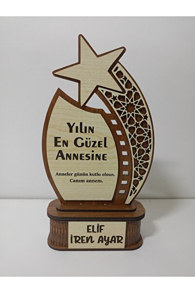 Dayı Tasarım Ahşap anneler günü plaketi