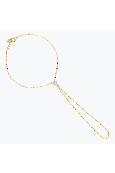 Goldium Jewellery Goldium Minimal ve Baget Taşlı Şahmeran
