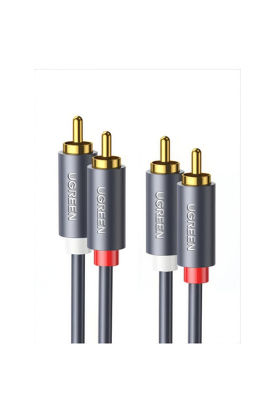 Ugreen AV104 Καλώδιο Ήχου, 2 x RCA - 2 x RCA, 3μ, Μαύρο