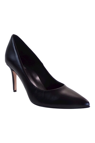 Dominique Shoes Γυναικεία Παπούτσια Γόβες 81001 Μαύρο Δέρμα