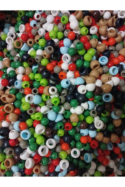 karasu spot Boncuk 10 kg plastik geniş delikli makrome boncuk ve kapak boncuk...