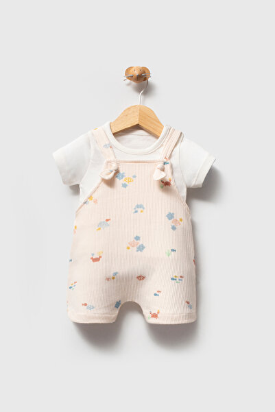 hhoneybaby بدلة من القطن العضوي 100% بتصميم صدفة البحر