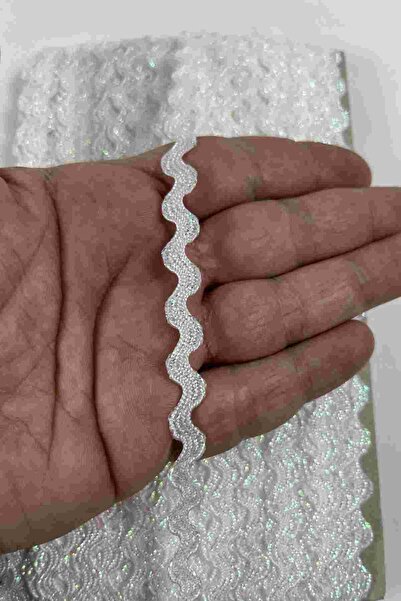 Hobigram Janjanlı Lumy Vortiq Embossed Zigzag Decorative Ribbon – Premium Rib...