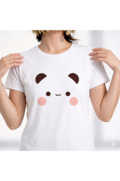 Etoile Studio Women's White Dudu Printed Oversize T-Shirt - Crew Neck Cotton ...