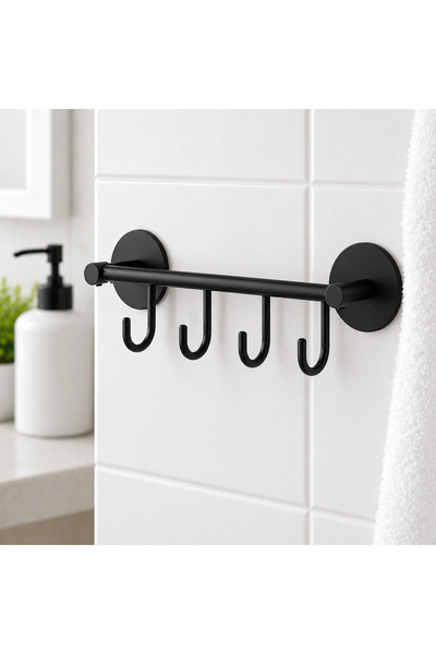 ÇELİK BANYO PI10-004 - PIRIL 4'LÜ ASKILIK (YAPIŞKANLI)