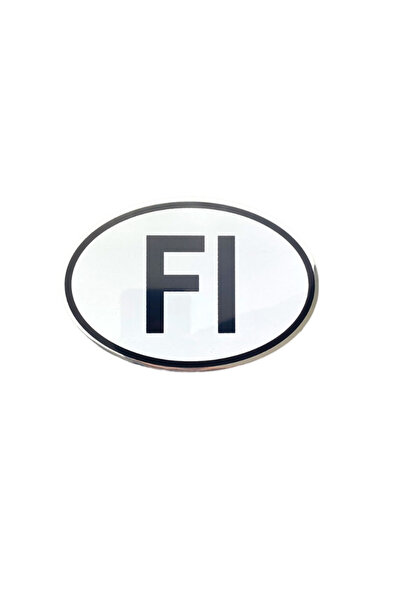 BsElektronik Aluminum Flexible Material Fi Letter Design Finland Oval Coat of...