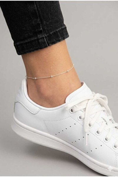 Papatya Silver 925 Ayar Gümüş Top Zincir Dorica Toplu Minimal Halhal.rose.gol...