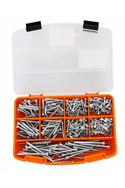 Netzerkoz 397 adet 11 çeşit Paslanmaz Çelik (Inox) YHB Sunta Vidası Seti - Pa...