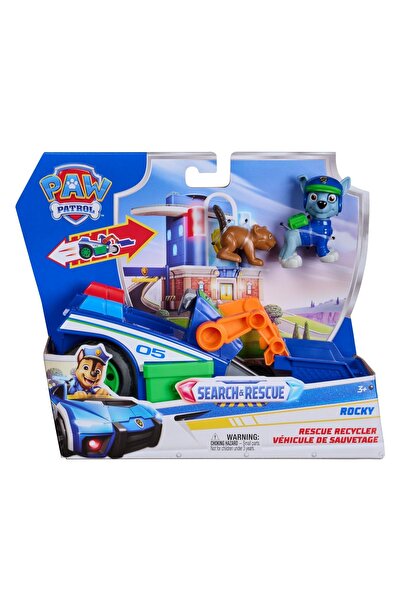 OEM PAW PATROL SET DE FIGURINE DE CĂUTARE ȘI SALVARE ROCKY ȘI VEHICULUL DE RE...