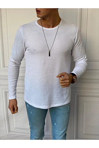 MODEFENDİ Sweat tricotat din bumbac, croială italiană, slim fit