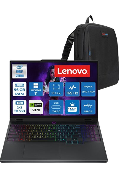 LENOVO Legion 5 15IRX10 Intel Core I7-13650HX Ddr5 96GB 2tb Ssd+2tb 8GB/RTX50...