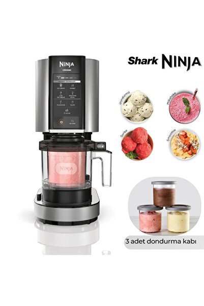 NINJA Profesyonel Dondurma Makinesi 7 Programlı Gelato Sorbe Smoothie Milksha...