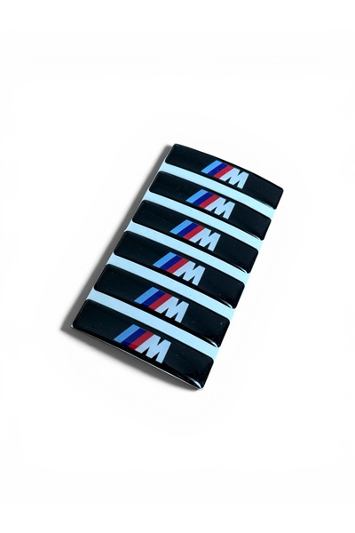 İKTUNING BMW M /// LOGOLU 6 ADET DAMLA STICKER (6 CM UZUNLUK 1 CM YÜKSEKLİK)