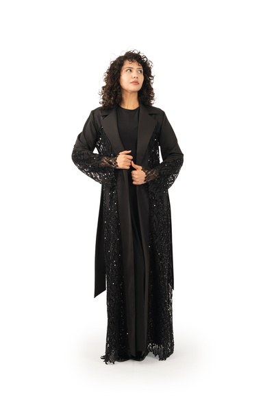 derin store Valentina dantel, luxury güpür detaylı abaya,kaftan