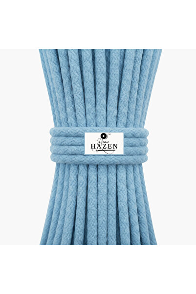Hazen Home Cord Rope Cotton 6-7 mm 20-25 Meters Half kg Rope - Baby Blue