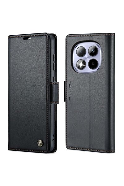 Caseme 023 Luminus Θήκη Πορτοφόλι Black (Xiaomi Redmi Note 15 Pro 5G)