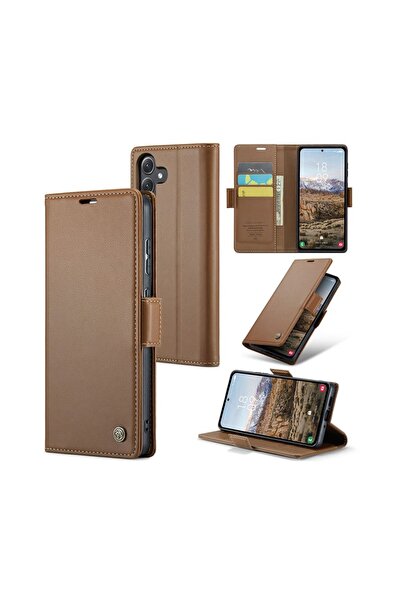Caseme 023 Luminus Θήκη Πορτοφόλι Brown (Samsung Galaxy A55 5G)