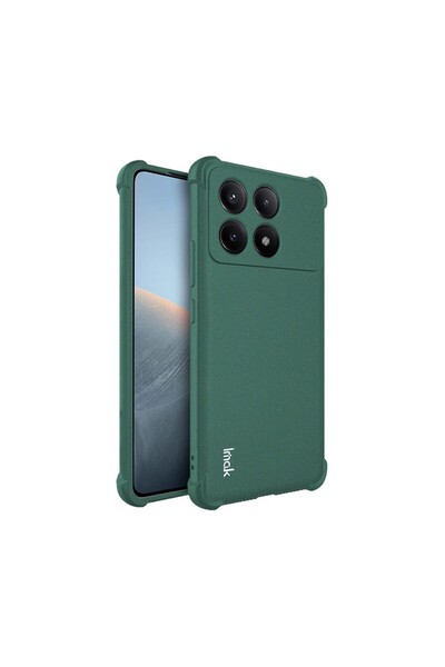 İmak Straight Edge Θήκη Σιλικόνης Green (Xiaomi Poco X6 Pro 5G)