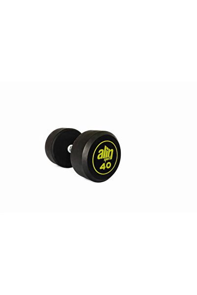 ALİN Sport 40 KG Kauçuk Kaplı Profesyonel Olimpik DUMBBELL ( Dambıl ) – SARI