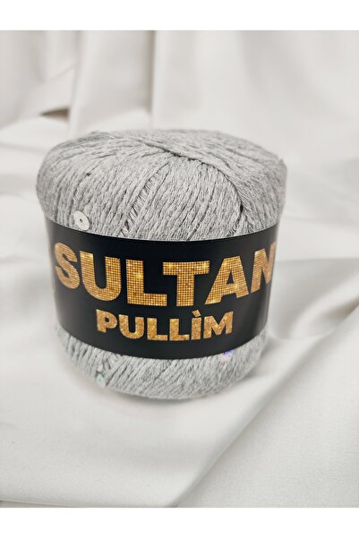Sultan Pullim Βαμβακερό Ανοιχτό Γκρι Περιστρεφόμενο Νήμα Πλεξίματος με Πούλιε...