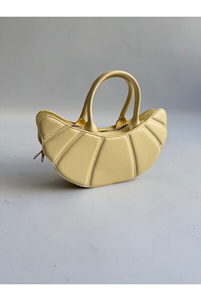 Croissant Handbag Women Handbag Shoulder Bag Yellow