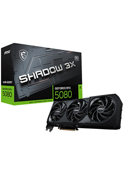 MSI RTX5080 16GB SHADOW 3X OC 16G GDDR7 256bit HDMI DP PCIe 5.0