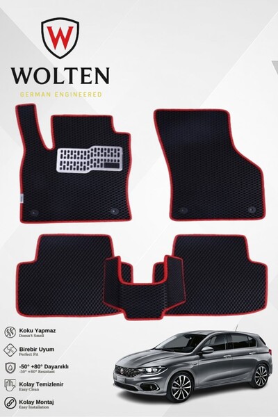 w wolten german engineered EGEA HATCHBACK-FİAT-(2017-2026) İÇİN EVA İÇ PASPAS...