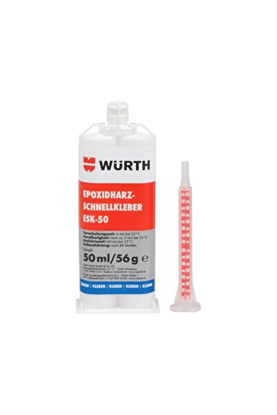 Würth Çift Komponentli Epoksi Reçine Hızlı Yapıştırıcı 50ML