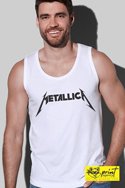 Malfini Maiou personalizat cu bretele late, unisex, Rock Metallica