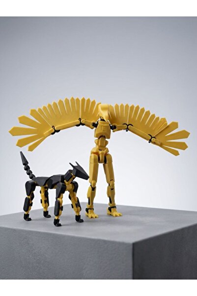MD Design Özel Tasarım 3D Baskı Robot Figür – Sarı Bird Dummy 13 ve Dummy Köp...