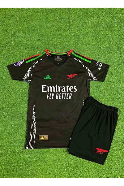 AJAX STAR Arsenal 2024/25 Yeni Sezon EZE Deplasman Çocuk Forması (Black)