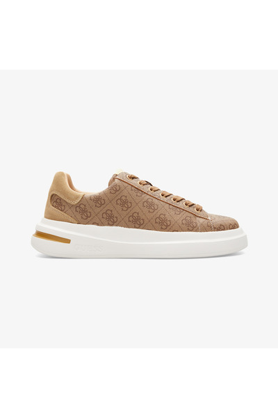 Guess Elba Deri Erkek Bej Sneaker