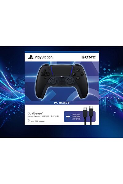 Sony PS5 DualSense Controller Siyah (Midnight Black) – PC Ready Edition