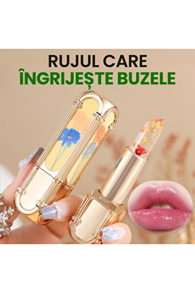unbranded Ruj Jelly Flower – Balsam de Buze Tip Gel, Efect de Schimbare a Cul...