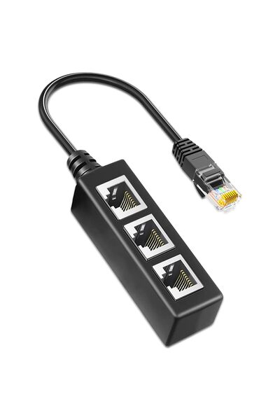 OneZero RJ45 Ethernet Dağıtıcı 1+3, Ethernet Çoğaltıcı, Cat5/5e/6/7/8 İnterne...