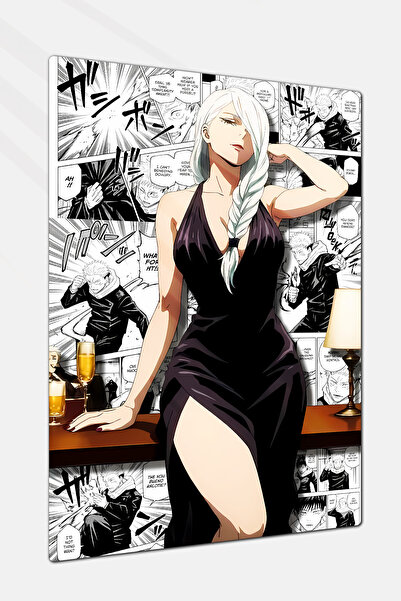 Charmbi Jujutsu Kaisen Mei Mei Dekoratif Metal Poster Tablo – Canlı Renk Parl...