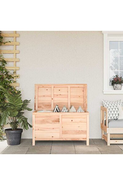 vidaxl Outdoor cushion box, 99x50x56.5 cm, solid fir wood