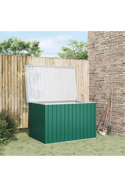 vidaxl Garden storage box, green, 149 x 99 x 93 cm