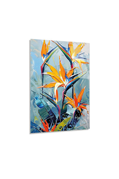 Artellodecor Artello Decor Yağlı Boya Dokulu Starliçe Çiçeği Modern 4mm Tempe...